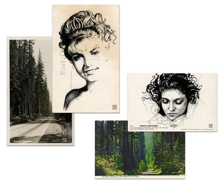 Paul Willoughby, Laura Palmer, postcards, 2011. © Paul Willoughby