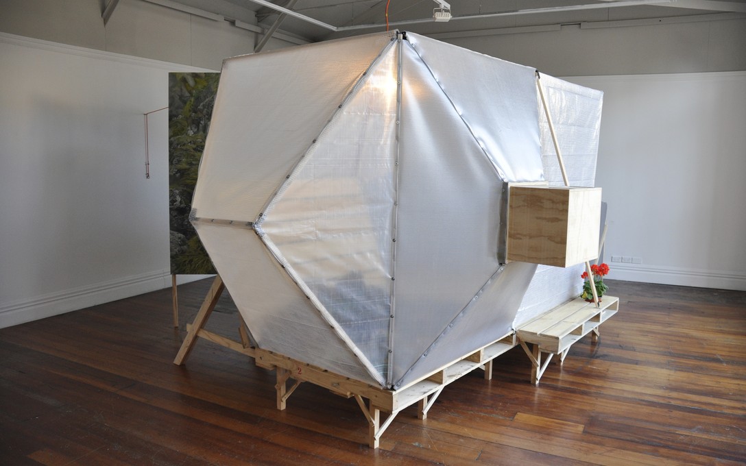 Andy Irving and Keila Martin, Apocalypse Tent, 2012. Image courtesy of Lance Cash.