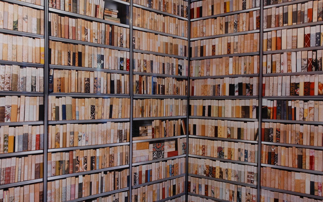 Ann Shelton, a library to scale, 2007. Image courtesy of Jeremy Booth.