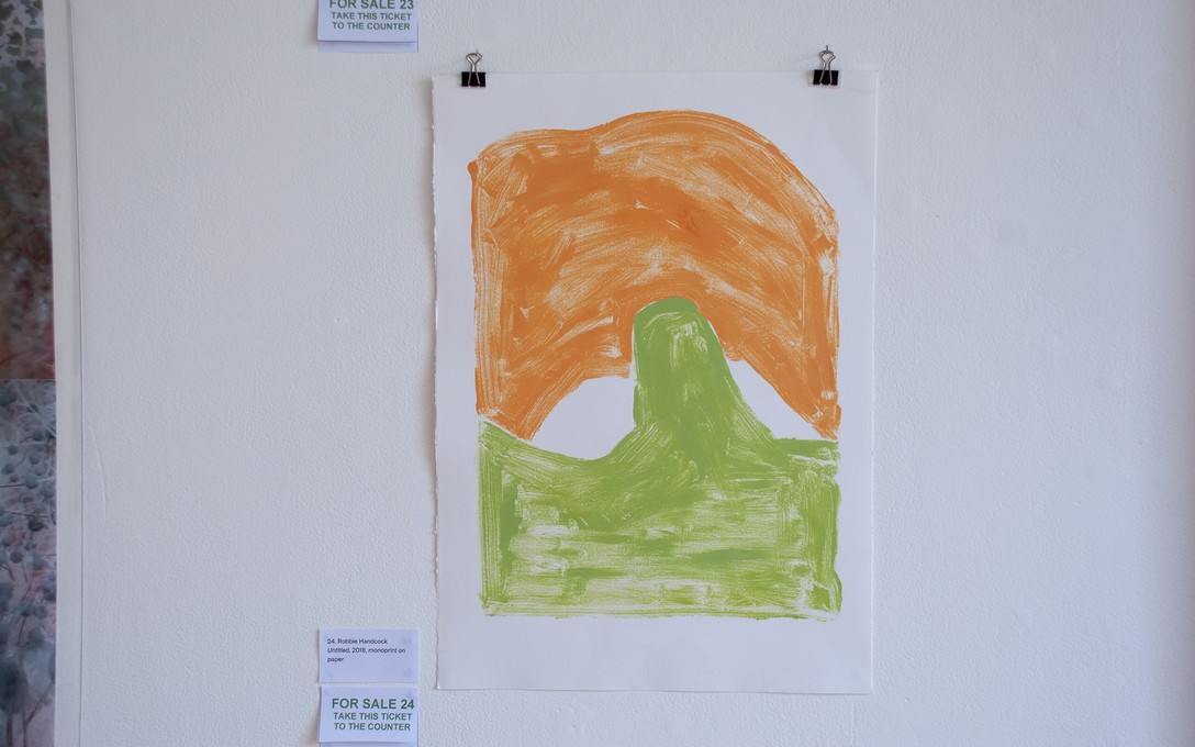 Robbie Handcock, Untitled, 2018, monoprint on paper. Image courtesy of Enjoy Public Art Gallery.