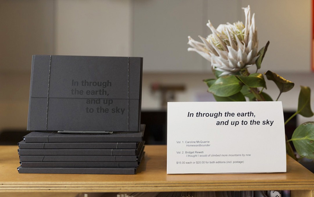In through the earth, and up to the sky publication. Image courtesy of Shaun Matthews. 