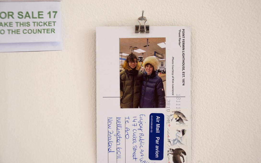 Isabella Dampney and Theo Macdonal, Untitled, 2018, postcard. Image courtesy of Enjoy Public Art Gallery.