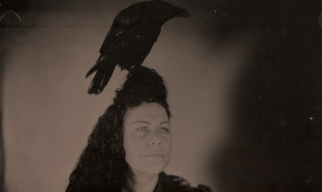 Jasmine Togo-Brisby, Birds of a Feather, 2017, collodion on tin. Image courtesy of the artist.