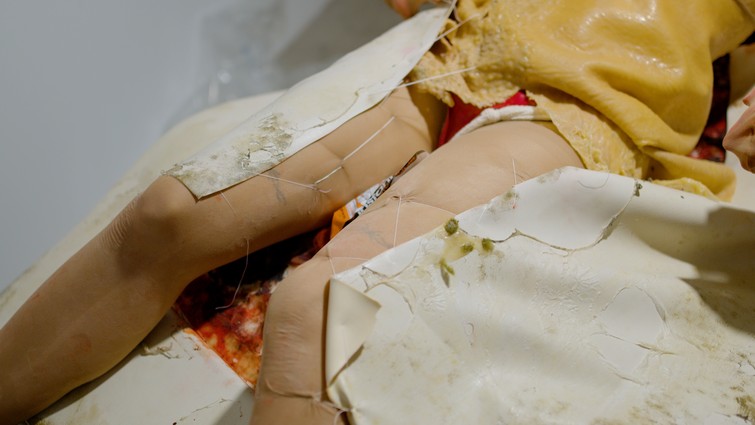 Fetishini as Skin, The Ethics of Witnessing [ROT], 4 Hōngongoi 2025. Photo courtesy of Ted Whitaker.