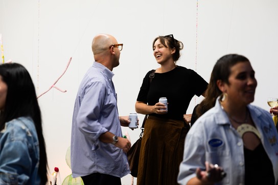Sena Park, I touch the surface, we draw wild beauty & Matt Tini, of forests and concrete exhibition opening. Photo by Renati Waaka.