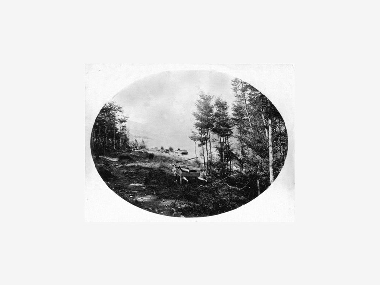 William Thomas Locke Travers, Lake Guyon, black and white photograph, c.1860s, ATL: PAColl-1574-30