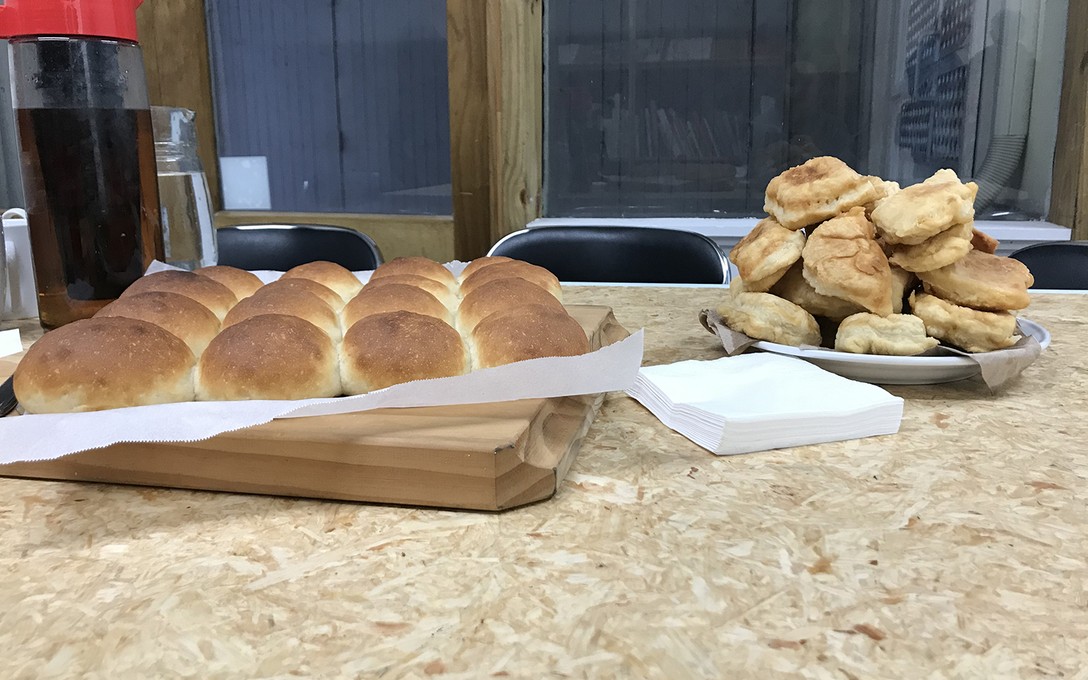 Zoe Thompson-Moore, The making of bread, etc. #6, for Tunu Parāoa/Making bread, 2 November 2019.