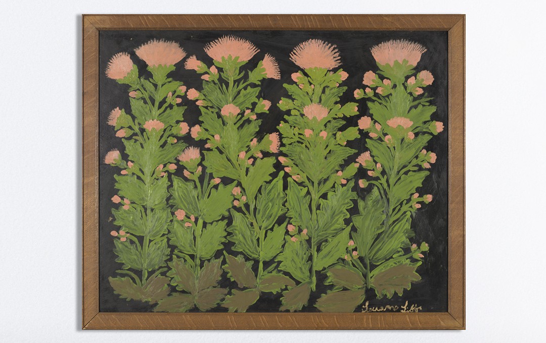 Teuane Tibbo, Opium Poppies, 1968. Collection of Hocken Collections Uare Taoka o Hākena, University of Otago, Ōtepoti Dunedin.