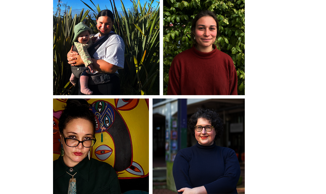 Clock wise from top left: Hana Pera Aoake, Orissa Keane, Claire Harris, Melanie Tangaere Baldwin