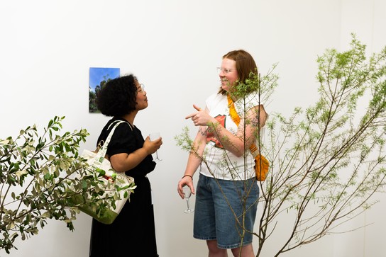 Sena Park, I touch the surface, we draw wild beauty & Matt Tini, of forests and concrete exhibition opening. Photo by Renati Waaka.
