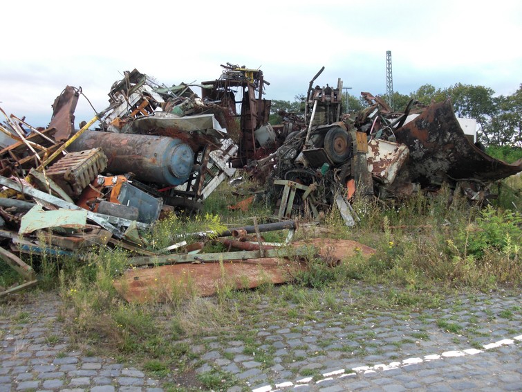 Detail of Lara Favaretto's Momentary Monument IV (Kassel), 2012