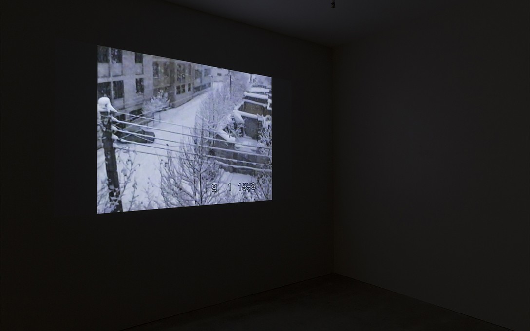 Selina Ershadi, The hands also look, 2020, HD digital video, sound design by Frances Duncan, 1:10:00, installation view. Image courtesy of Cheska Brown.