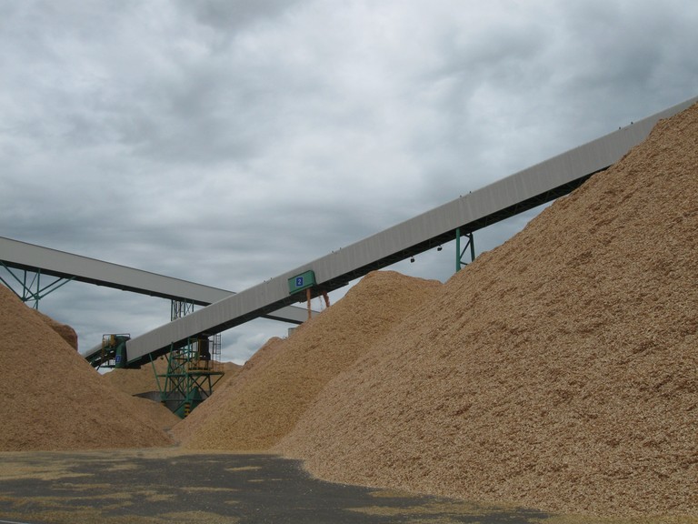 Rachel Buchanan, Wood chips, Norkse Skog mill, Kawerau, December 2012. © Rachel Buchanan