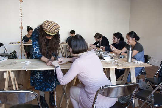 Knotting workshop with Wai Ching Chan, 5 May 2019.