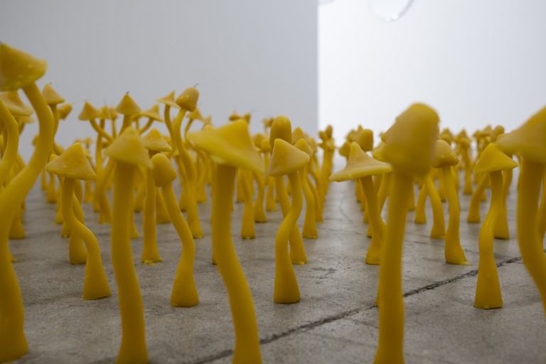 George Turner, Out of the Scene, into the Fever, 2025, detail view. Photo by Samson Dell.