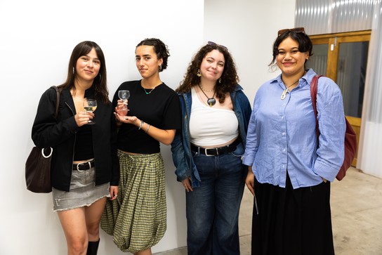 Sena Park, I touch the surface, we draw wild beauty & Matt Tini, of forests and concrete exhibition opening. Photo by Renati Waaka.