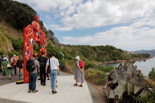 Aliyah Winter, Matu Island Walk, Saturday 3 March 2018. Image courtesy of Enjoy Public Art Gallery.