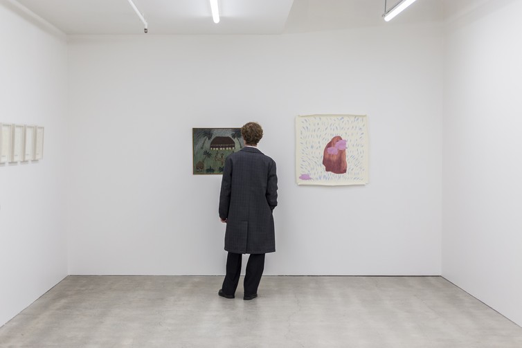 Teuane Tibbo, Claudia Jowitt, Christina Pataialii, Salome Tanuvasa, This is a library, curated by Hanahiva Rose, 2020, installation view. Image courtesy of Cheska Brown.