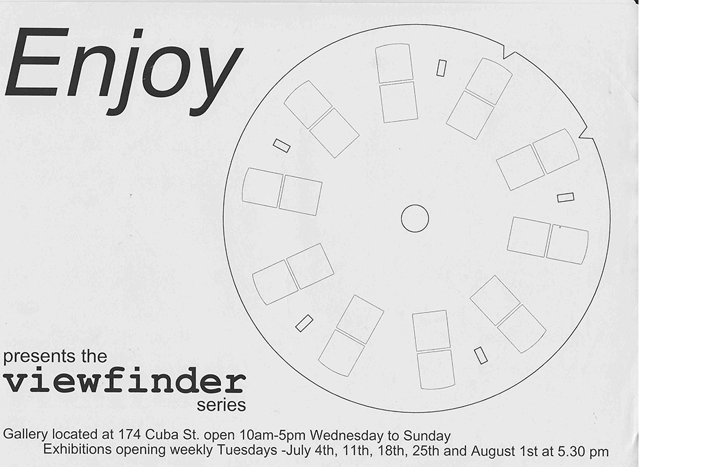 Exhibition poster for 'The Viewfinder' series, July – August 2000. 