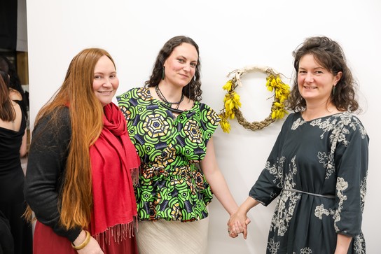 Adorn youself accordingly exhibition opening. Photo by Renati Waaka.