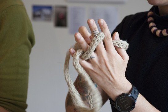 Knotting workshop with Wai Ching Chan, 4 May 2019.