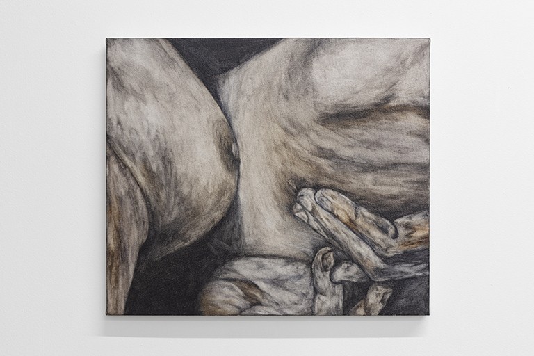 Eleanor Díaz Ritson, Close, 2022, water-soluble oil on canvas, 30x35cm. Image courtesy of Cheska Brown.