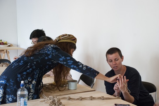 Knotting workshop with Wai Ching Chan, 4 May 2019.