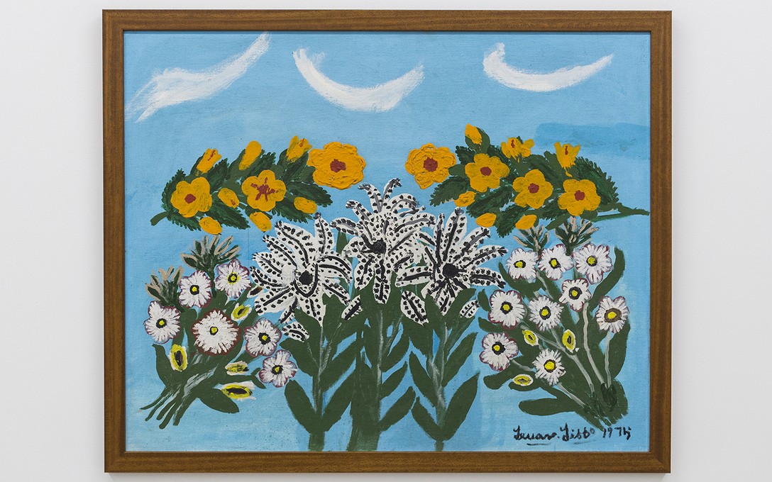 Teuane Tibbo, Flowers II, 1975, acrylic on board, collection of Malcolm McNeill. Image courtesy of Cheska Brown.