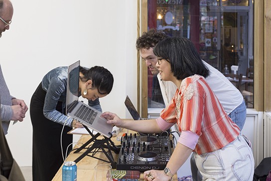 DJs Croque Madame (Kerry Ann Lee, Trust Tia Tuarua/Co-Chair) and Comms Advisor (Hugo Robinson Enjoy administrator), Buy Enjoy, 17 December 2020.