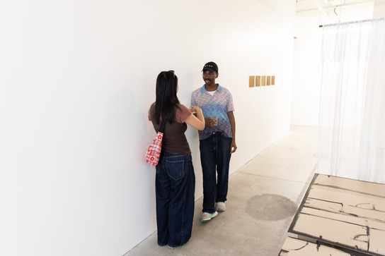 Latamai Katoa, What happens if it's broken? & Lily Worrall, moon iron wings exhibition opening. Photo by Renati Waaka.