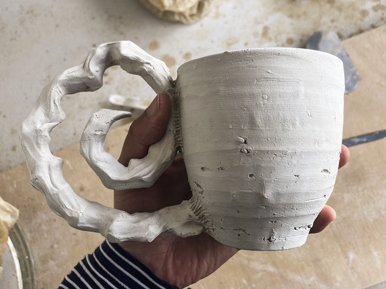 Ruby White progress photo clay mug.  Courtesy of: Ruby White