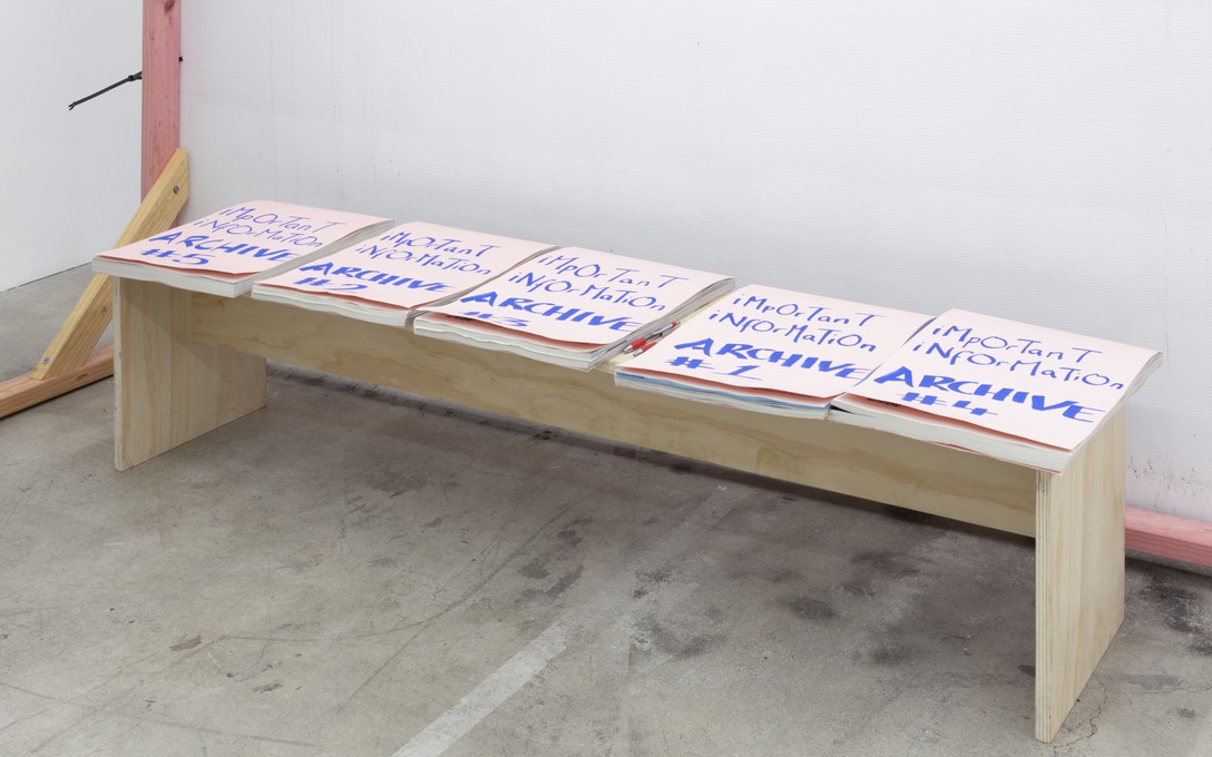 5ever Books, iMpOrTanT iNfOrMaTiOn, 2024, installation view. Courtesy of Cheska Brown.