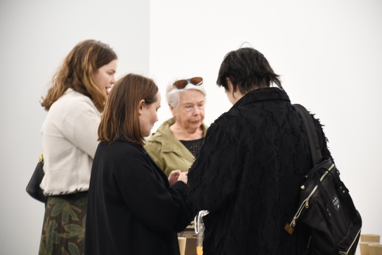 Co-editor Sophie Davis (second from left). As needed, as possible book launch, 12 August 2021, Enjoy Contemporary Art Space.