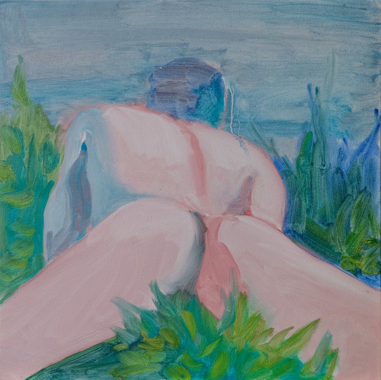Robbie Handcock, Pan in the Grass, 2017, oil on canvas. Image courtesy of Shaun Matthews.