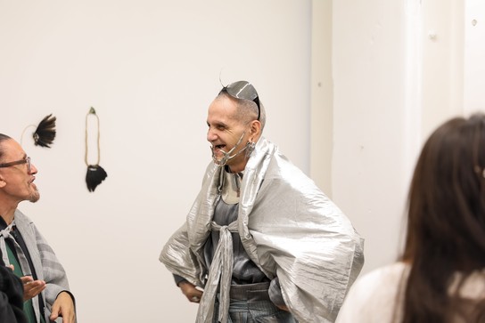 Adorn youself accordingly exhibition opening. Photo by Renati Waaka.