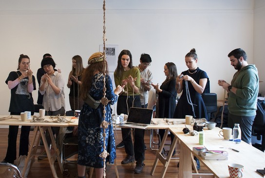 Knotting workshop with Wai Ching Chan, 4 May 2019.